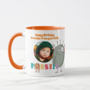 ANNIVERSAIRE GRANDPA PHOTO MUG ENFANTS Petits mons