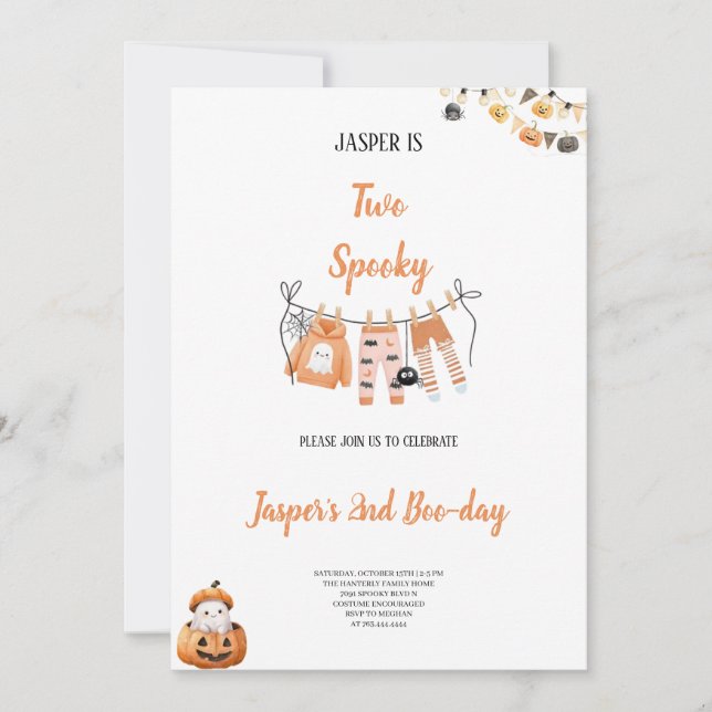 ANNIVERSAIRE HALLOWEENJOYABLE FÊTE VIBE INVITATION (Devant)