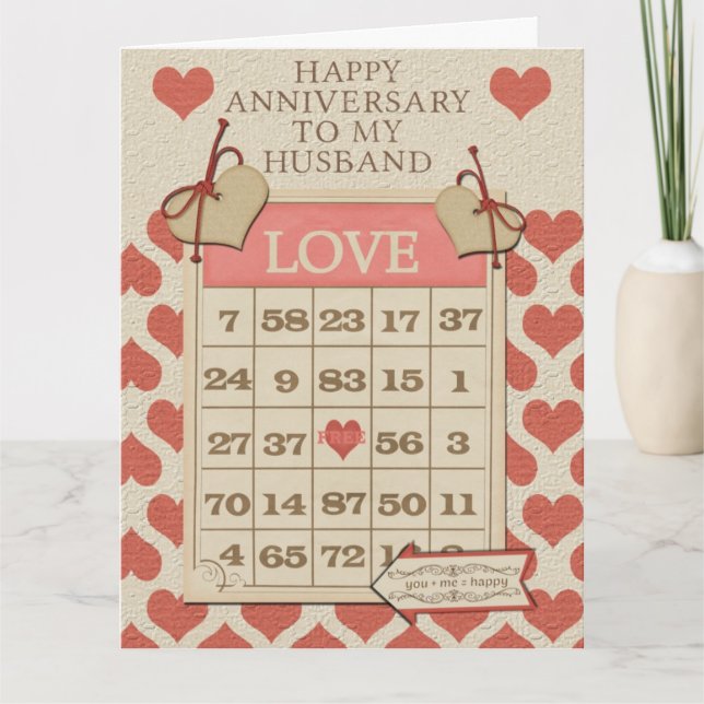 Anniversaire heureux à mon amour de carte de (Devant)