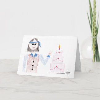 Anniversaire - Hippie anniversaire - Carte