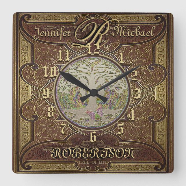 Anniversaire Horloge Vintage (Recto)