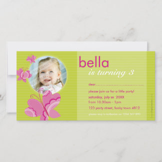 ANNIVERSAIRE INVITATION PHOTOCARD :: flutterbybutt
