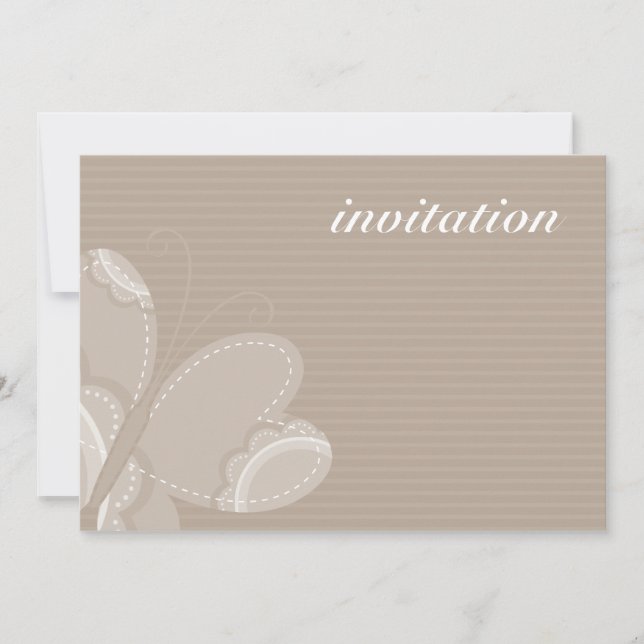 ANNIVERSAIRE INVITATIONS :: papillon flutterby 5L (Devant)