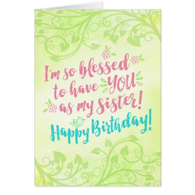 Anniversaire, je suis ainsi béni pour vous avoir (Devant)