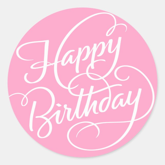 ANNIVERSAIRE JEUX ROSE | STICKER (Devant)