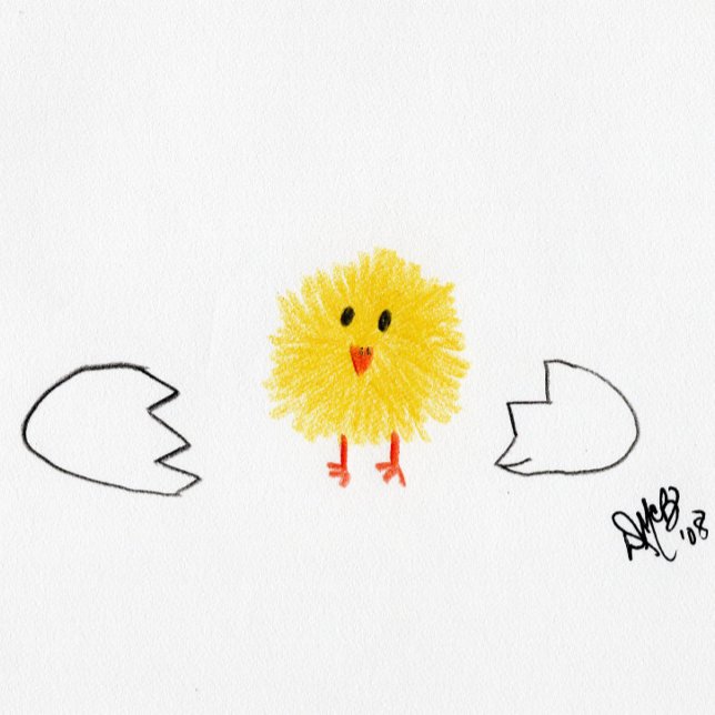 Anniversaire - Joyeux Hatch Day (Chick) Carte (Créateur téléchargé)