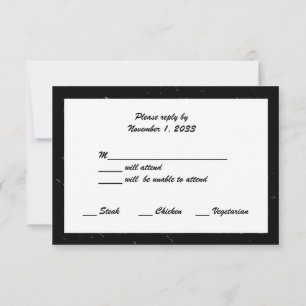 Anniversaire Mariage d'or Cartes RSVP Spectres d'o