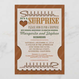 anniversaire mariage surprise belles invitations