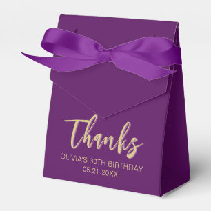 Anniversaire Merci Simple Moderne Ballotins pourpr