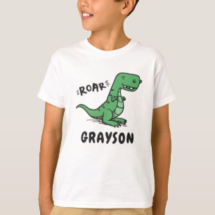 Anniversaire nommé de T-shirt de T-Rex de