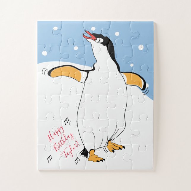 Anniversaire Penguin Jigsaw Puzzle (Vertical)