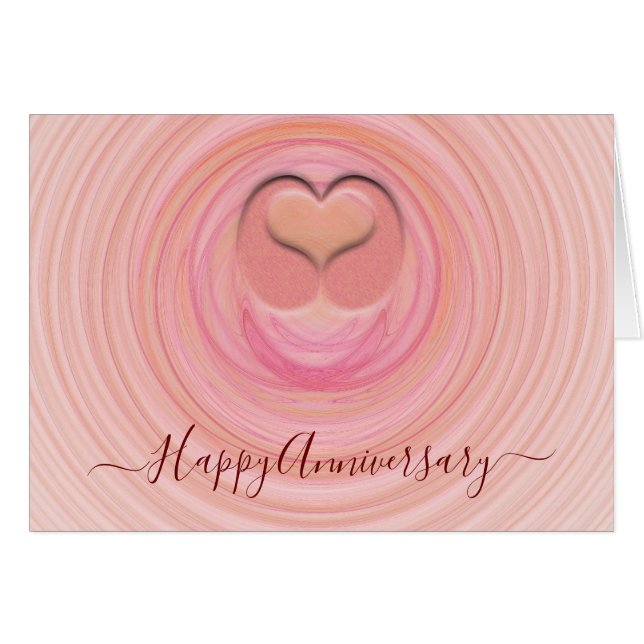 Anniversaire Personnalisé Rose Vierge Coeur 3D Abs (Devant Horizontal)