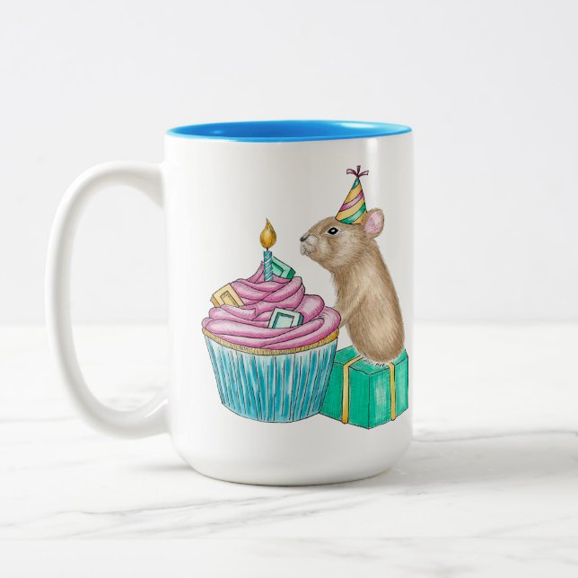 Anniversaire Pika Cupcake Mug (Gauche)