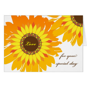 Anniversaire pour partenaire, Bright Sunflowers