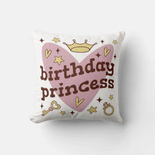 Anniversaire princesse jettent conception oreiller