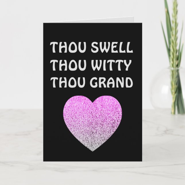 ANNIVERSAIRE ROMANTIQUE CARTE DE SALUT MARI OU FEM (Devant)