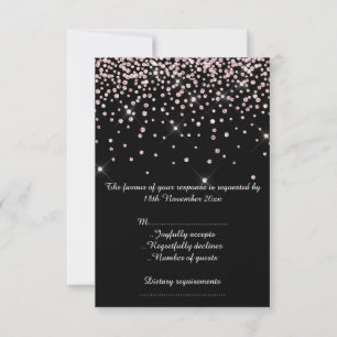 ANNIVERSAIRE ROSE NOIRE BABYSHOWER RSVP CRYSTAL