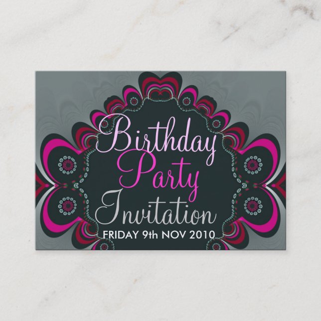 Anniversaire + Toutes les occasions Fête Carte d'i (Devant)