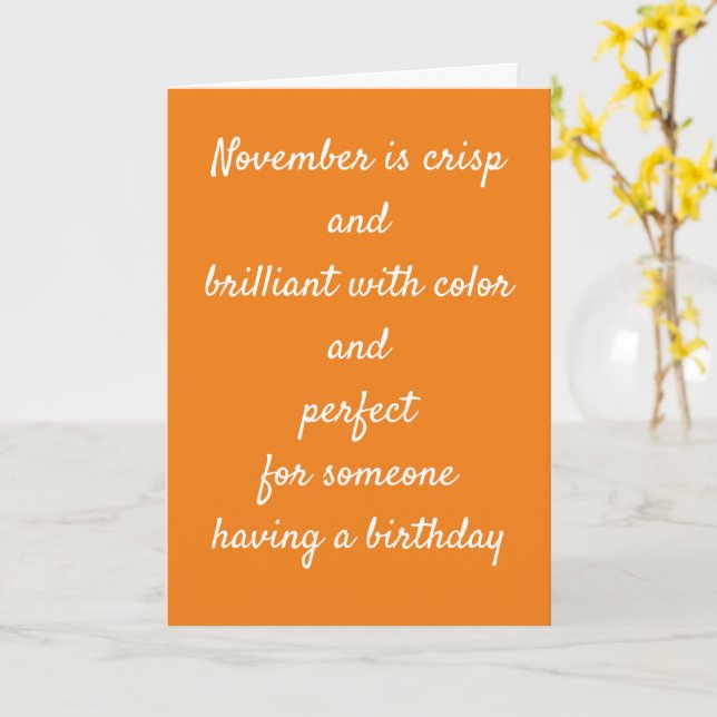 **ANNIVERSAIRES DE NOVEMBRE** CARTE CRISP ET BEAUT (Fleur jaune)