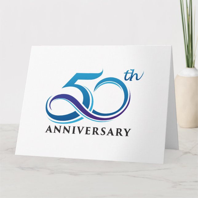 Anniversary 50th thank you card (Front)