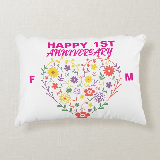 Anniversary Accent Pillow (Front)