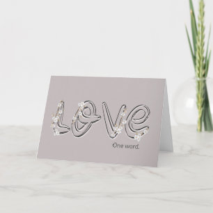 Anniversary Almond Blossom Love Text Card
