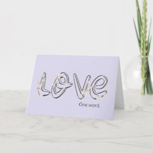 Anniversary Almond Blossom Love Text Card