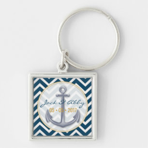 Anniversary Anchor Keychain