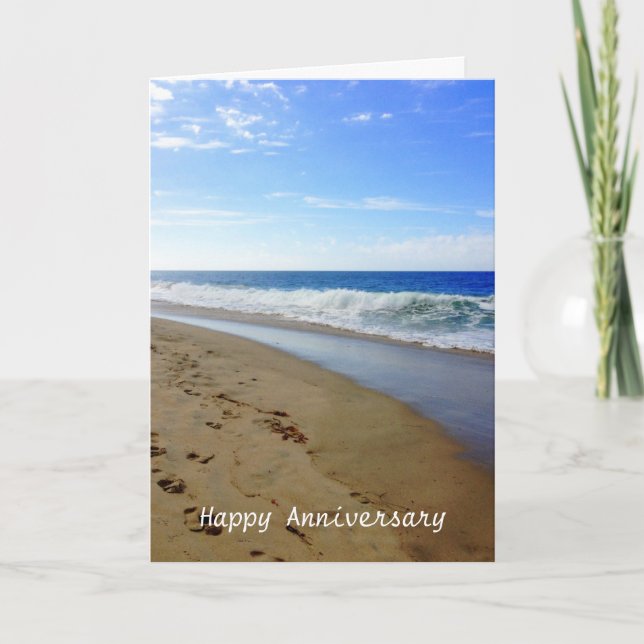 Anniversary Beach Card (Front)