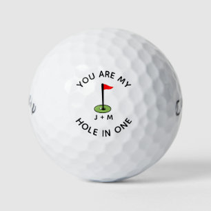 Anniversary Birthday Boyfriend Husband Initial Golf Balls