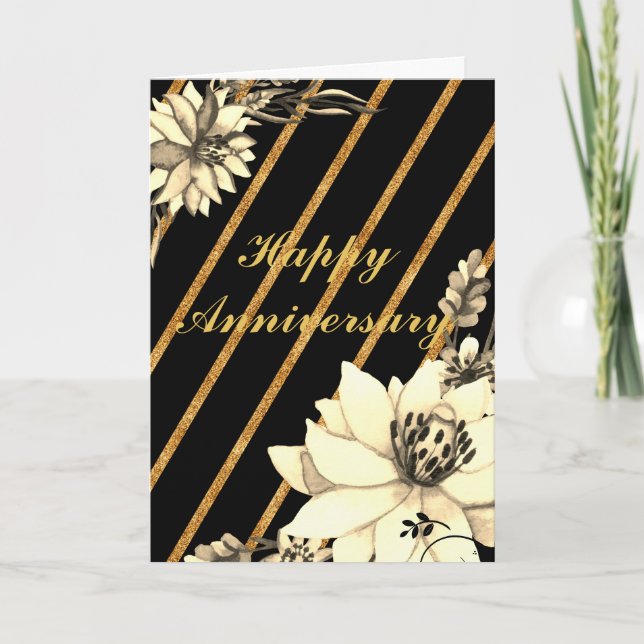 Anniversary Black/Gold Card (Front)