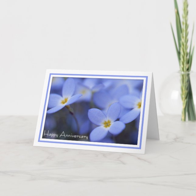 Anniversary - Bluettes Greeting Card (Front)