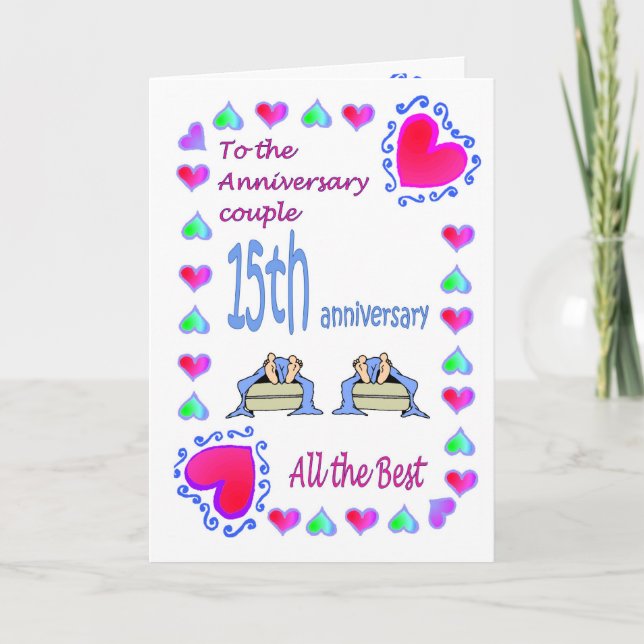 Anniversary card - 15th feet (Front)