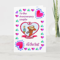 Anniversary card - 3rd leather