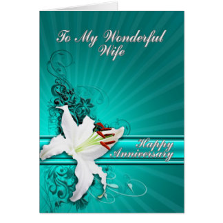 Anniversary card for a wife