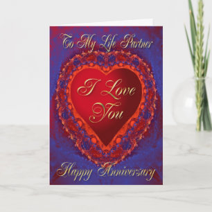 Anniversary card for life partner