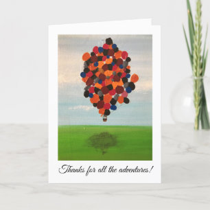 Anniversary Card - thanks for the adventures!