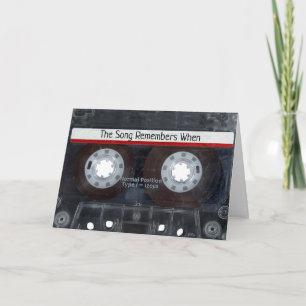 Anniversary Cassette Tape   Card