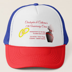 Anniversary Celebration Custom Cruise Trucker Hat