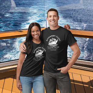 Anniversary Cruise Black Personalize T-Shirt