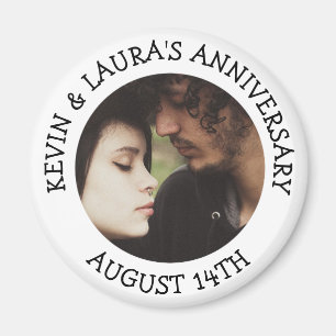 Anniversary Date Personalized Reminder Magnet