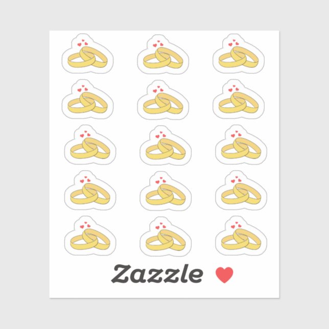 Anniversary Date Reminder Wedding Rings Planner (Sheet)