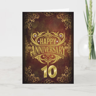Anniversary Day for Us 10 Years Invitation