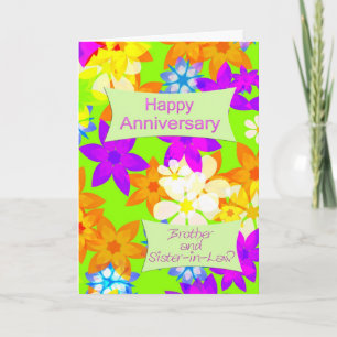 Anniversary for brother and sister-in-law card