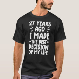 anniversary for married couples 27 years marriage T-Shirt