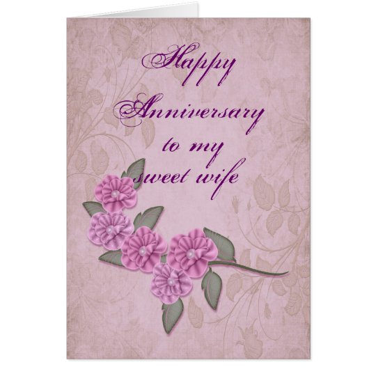 Anniversary for wife Card
