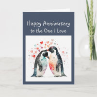  Anniversary Forever Love & Friend Penguin Birds