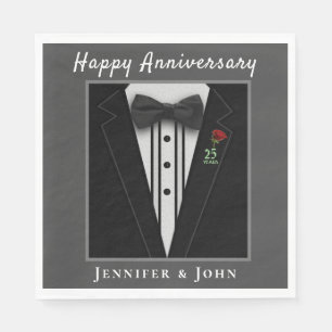 Anniversary Formal Tuxedo Custom Napkin