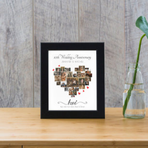 ANNIVERSARY HEART COLLAGE POSTER AND PRINT