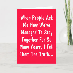 Anniversary Humour Card